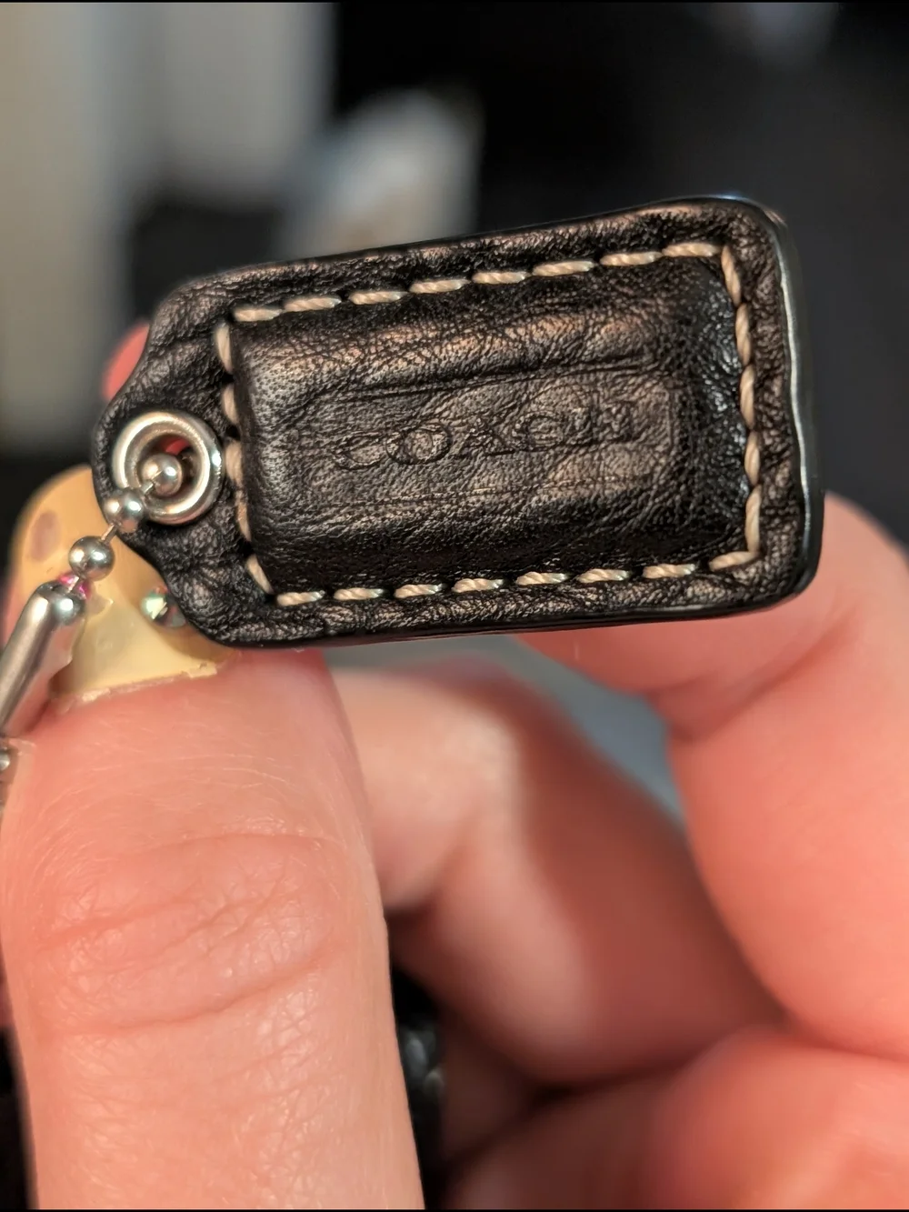 Vintage 2008 Coach Black Pebbled Leather Wristlet – True Y2K Aesthetic